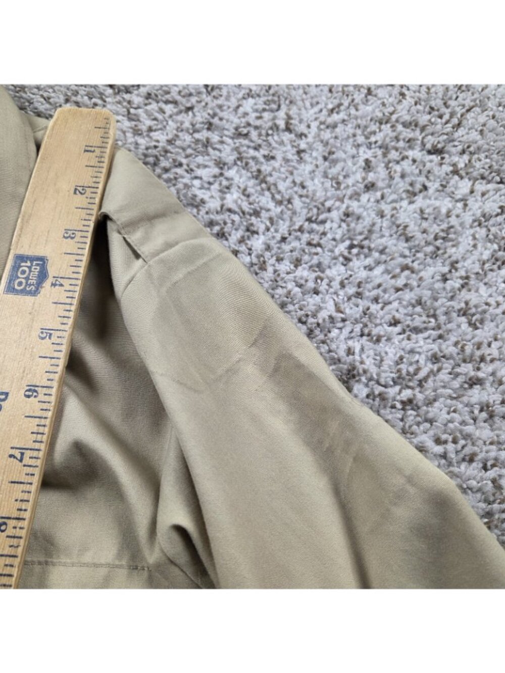Boy Scouts of America Shirt Mens Medium Beige Button Up Long Sleeve - Picture 6 of 7